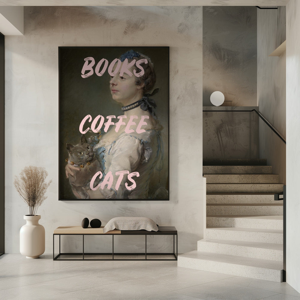 Bookscoffeecats Ratioiso | Poster