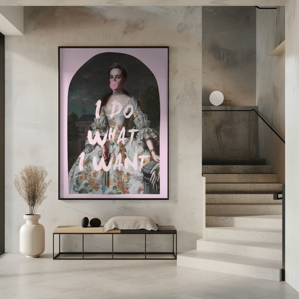 PINK I DO WHAT I WANT MAXIMALIST ART | Poster