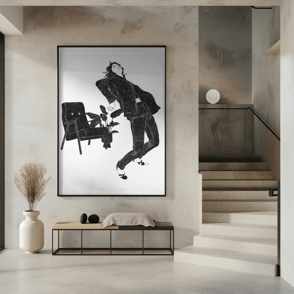 Jlr Dancingathome6 Blackandwhite Copy | Poster