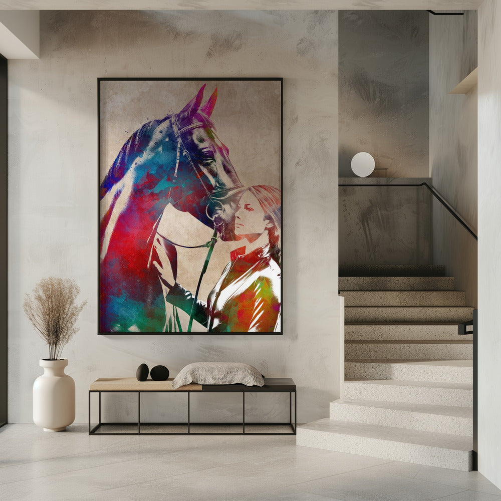Horse Rider sport art | Poster