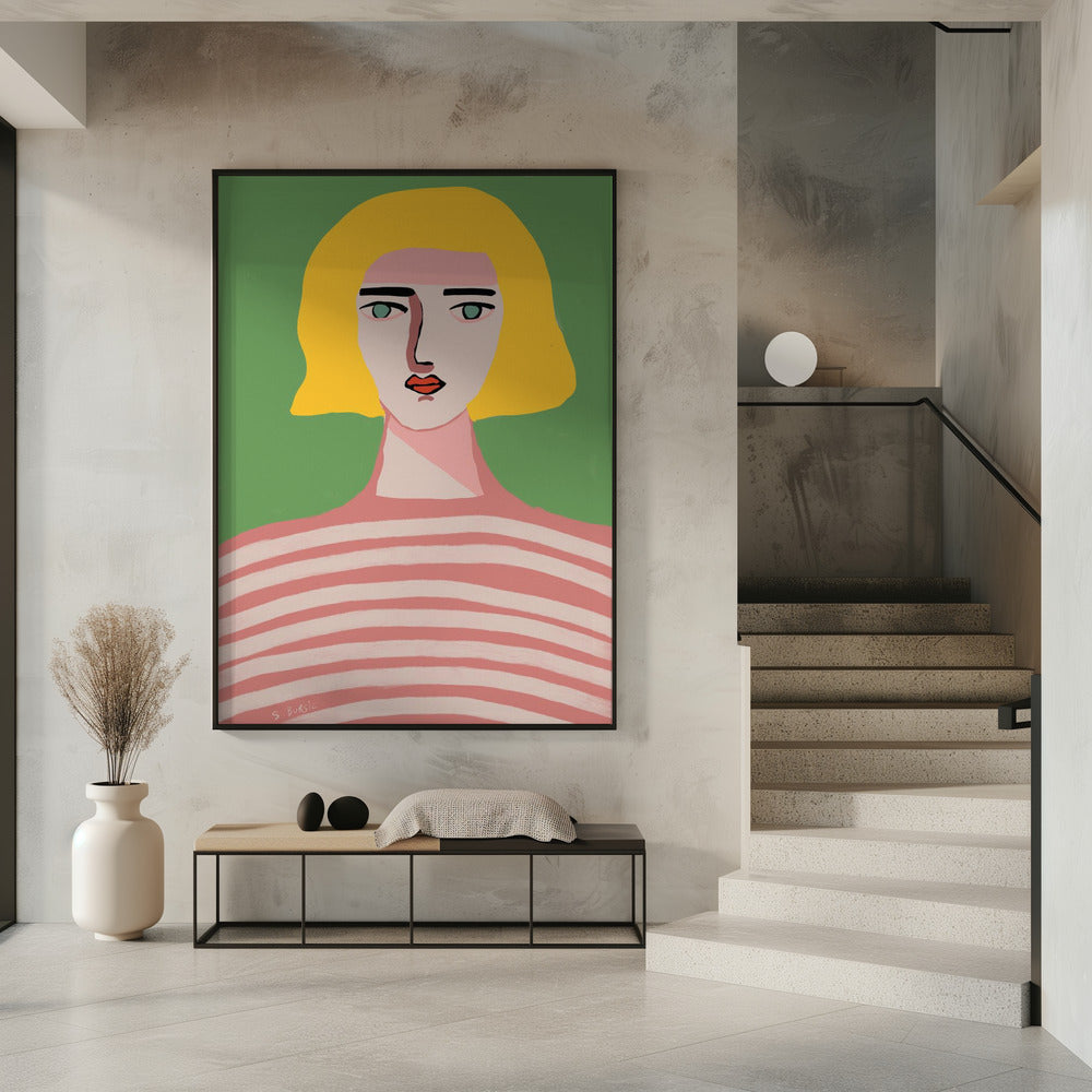 Lady with blonde hair | Poster