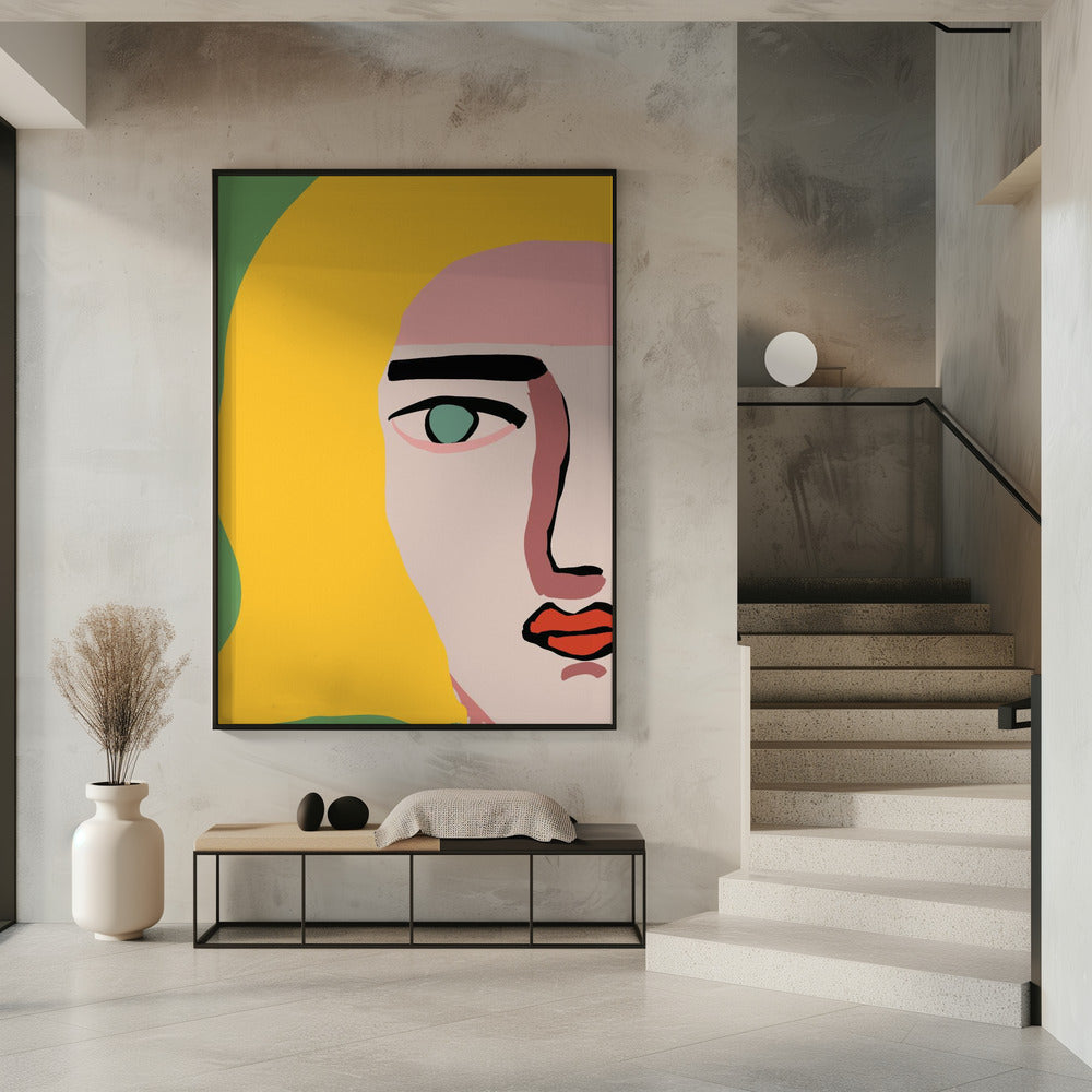 Closeup face blonde | Poster