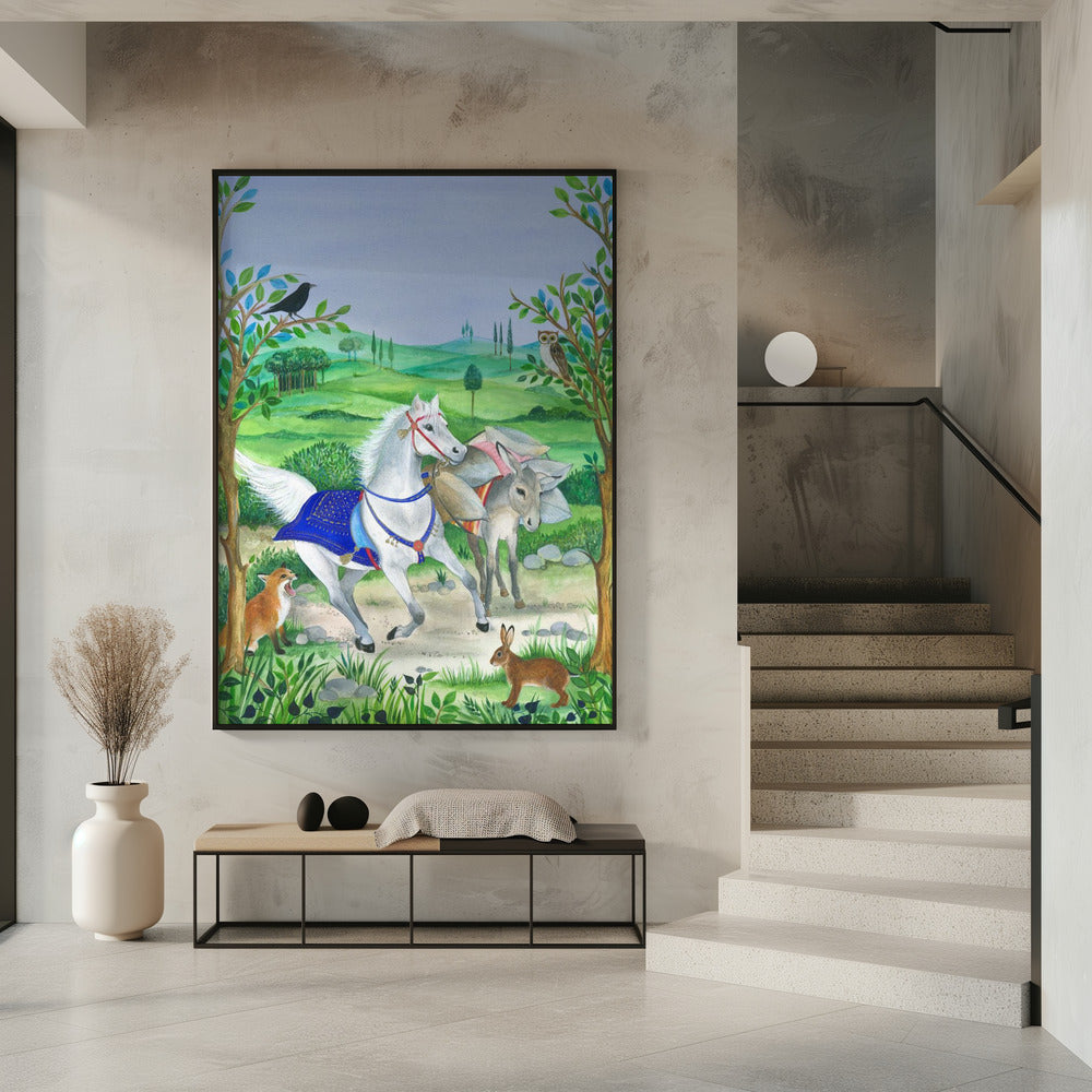 The Harmony Of Nature And Animal Life, | Poster