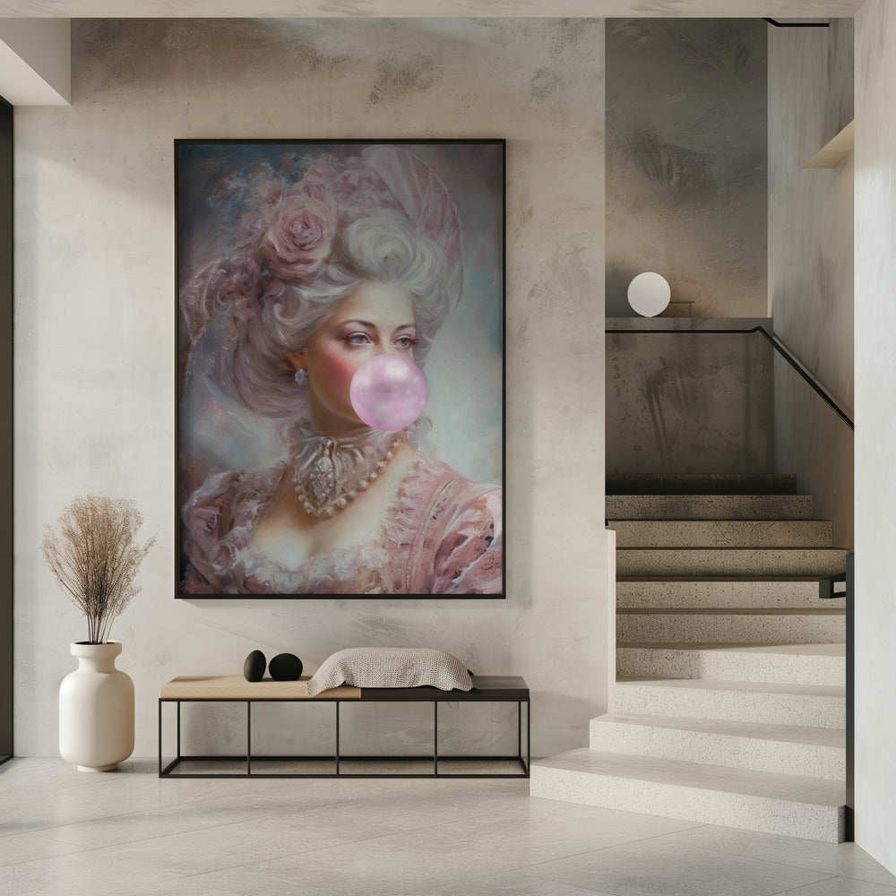 Pastel Marie Antoinette Bubble-Gum | Poster