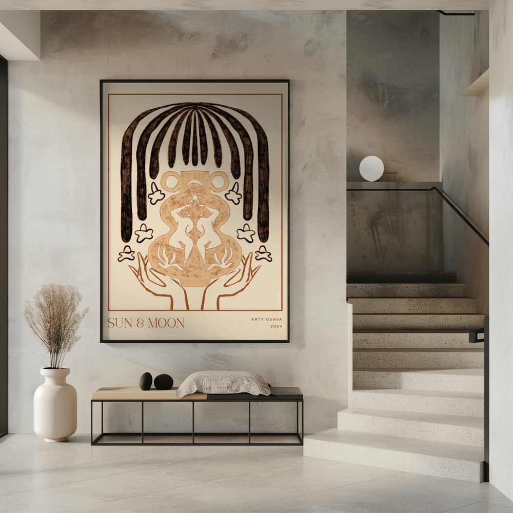 Vessel Collection : Sun &amp; Moon (LineArt) | Poster