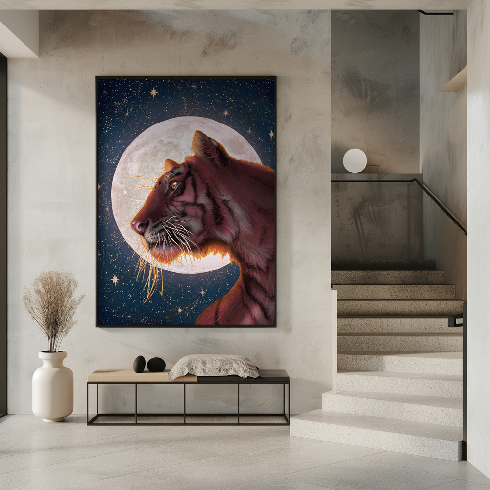 Moon and Tiger Colour Large | Poster