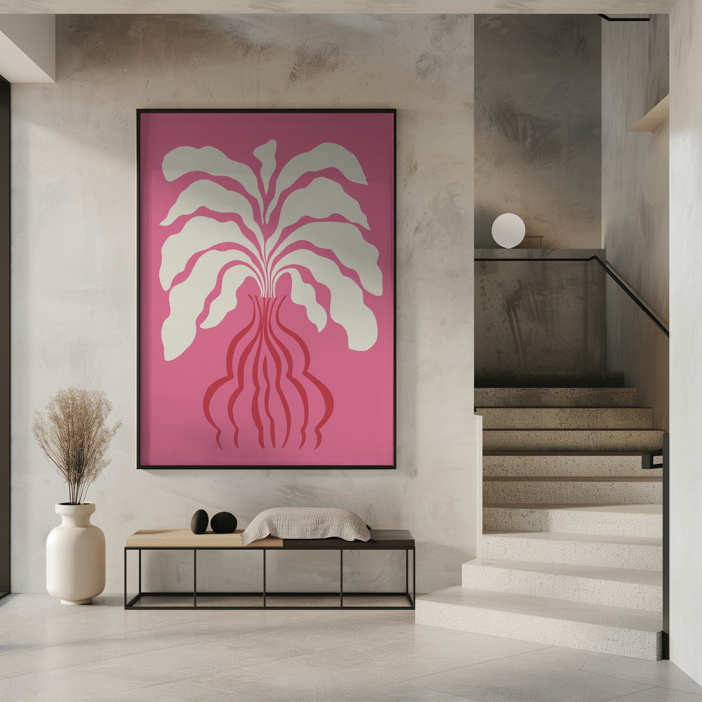 Minimal Leaf and Vase | Poster