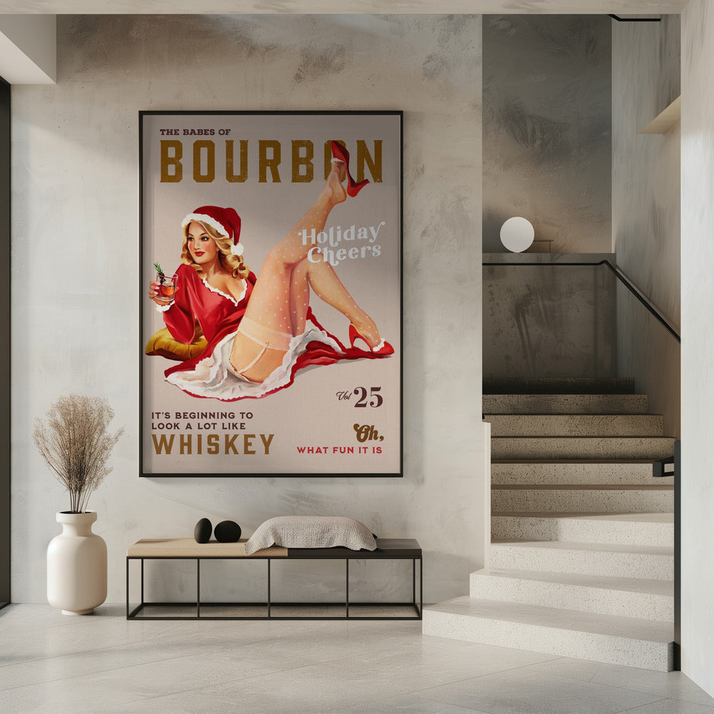 Babes of Bourbon Vol 25 Holiday Cheer Christmas Pinup | Poster