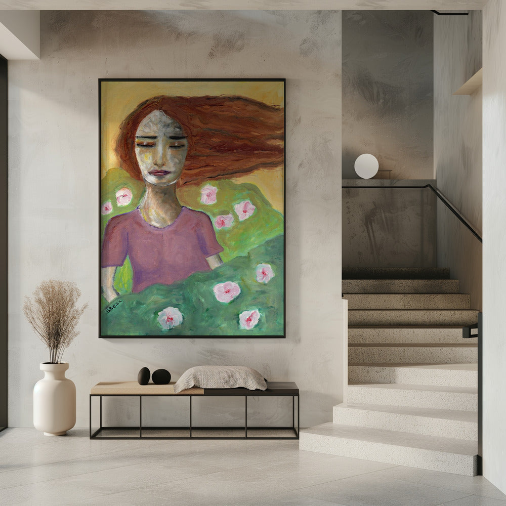 Brunette Free as a Breeze | Poster