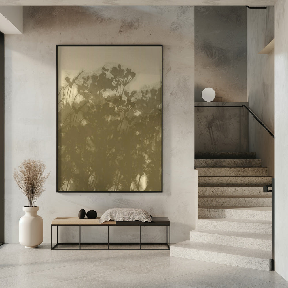 Misty Meadow. Abstract Botanical Art No.2 | Poster