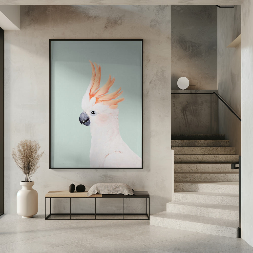 Cockatoo on Mint | Poster