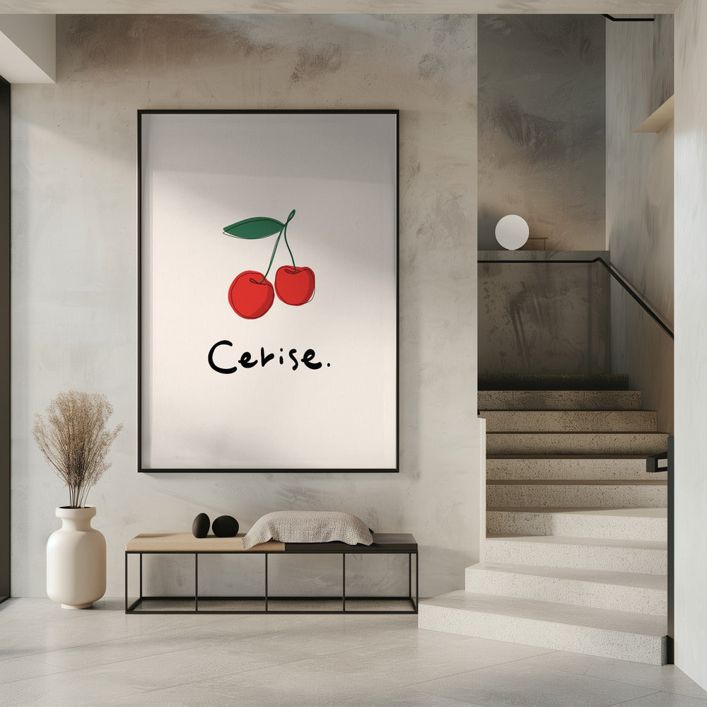 Modern French Fruits Collection &quot;Cherry / Cerise&quot; | Poster