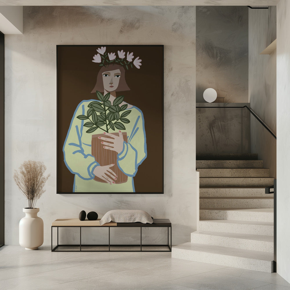 Plant mum brown | Poster