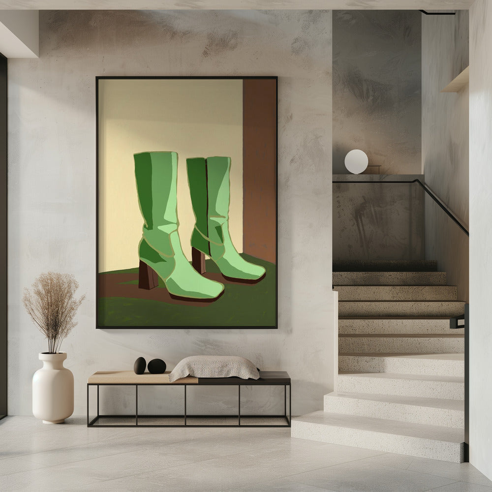 Green boots | Poster