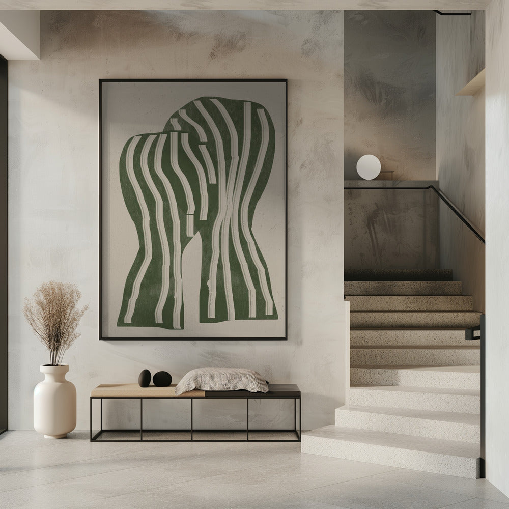 Curved Stripes | Poster