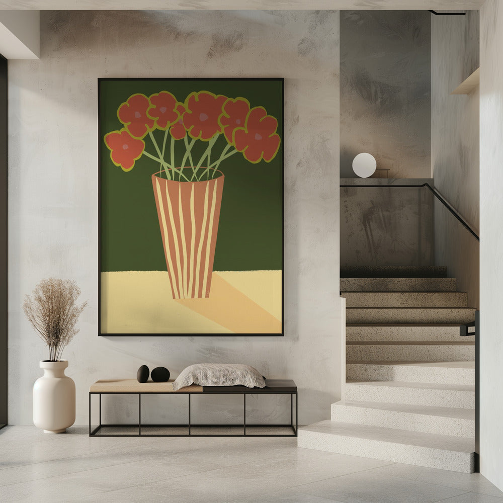 Vase with poppies | Poster