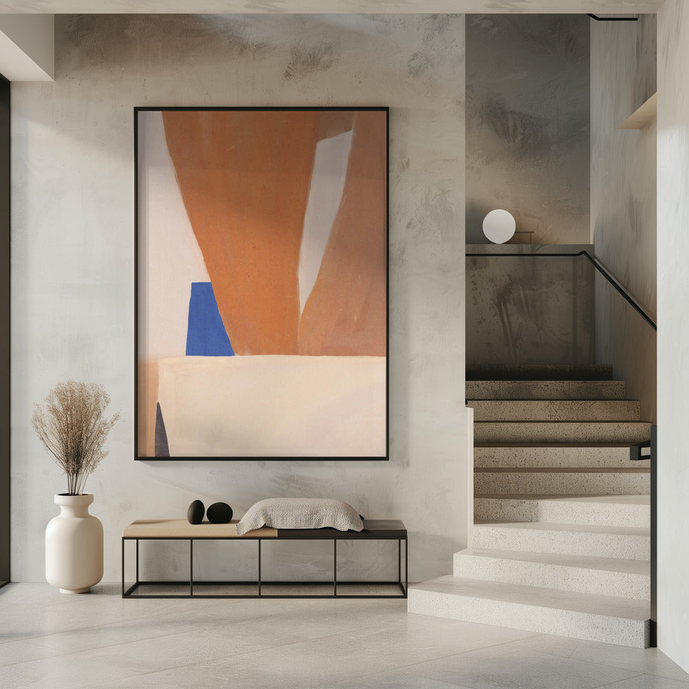 Warm Earth Tones And Bold Geometric Shapes | Poster