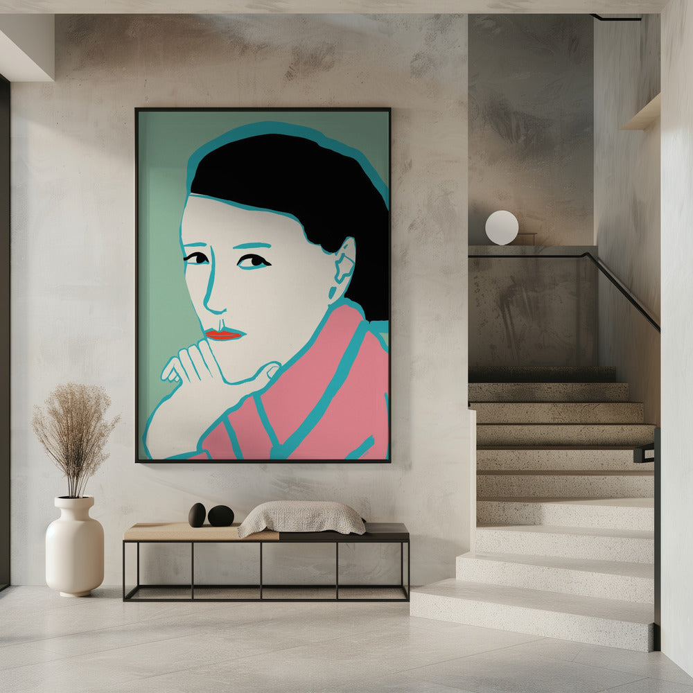 Woman looking | Poster