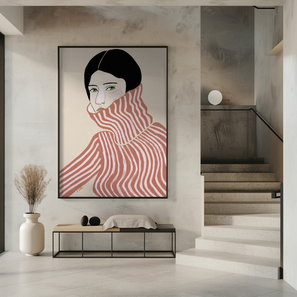 Lady in jumper | Poster