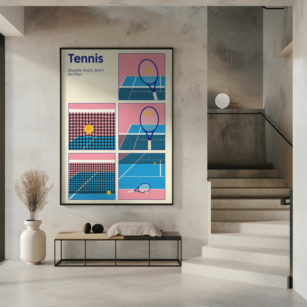 Poster Tennis Double Vault | Poster