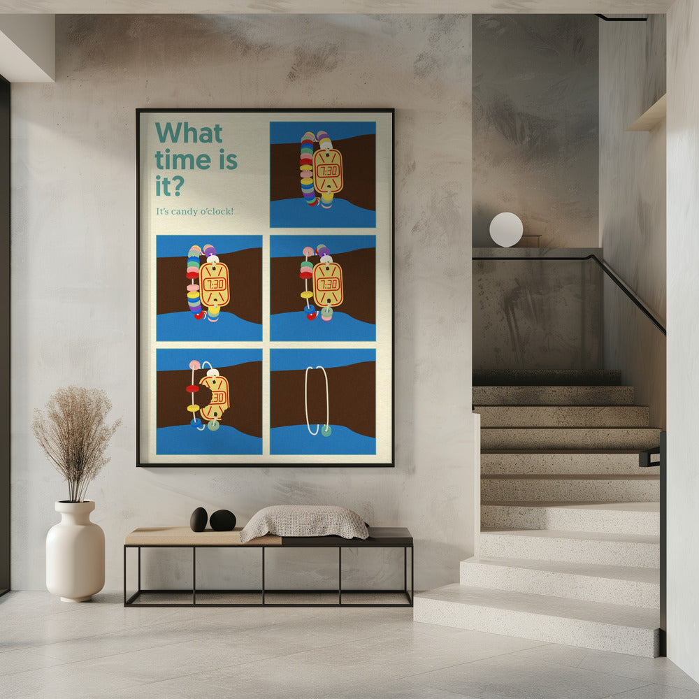 Poster Candy Clock | Poster