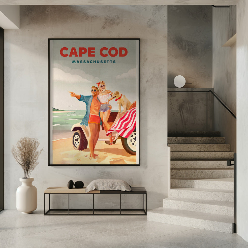 Cape Cod Massachusetts Summer Beach Art | Poster