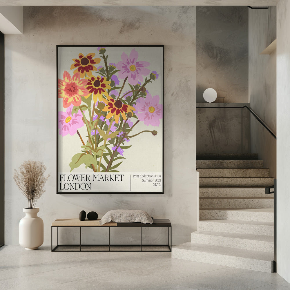 London Flower Market | Poster