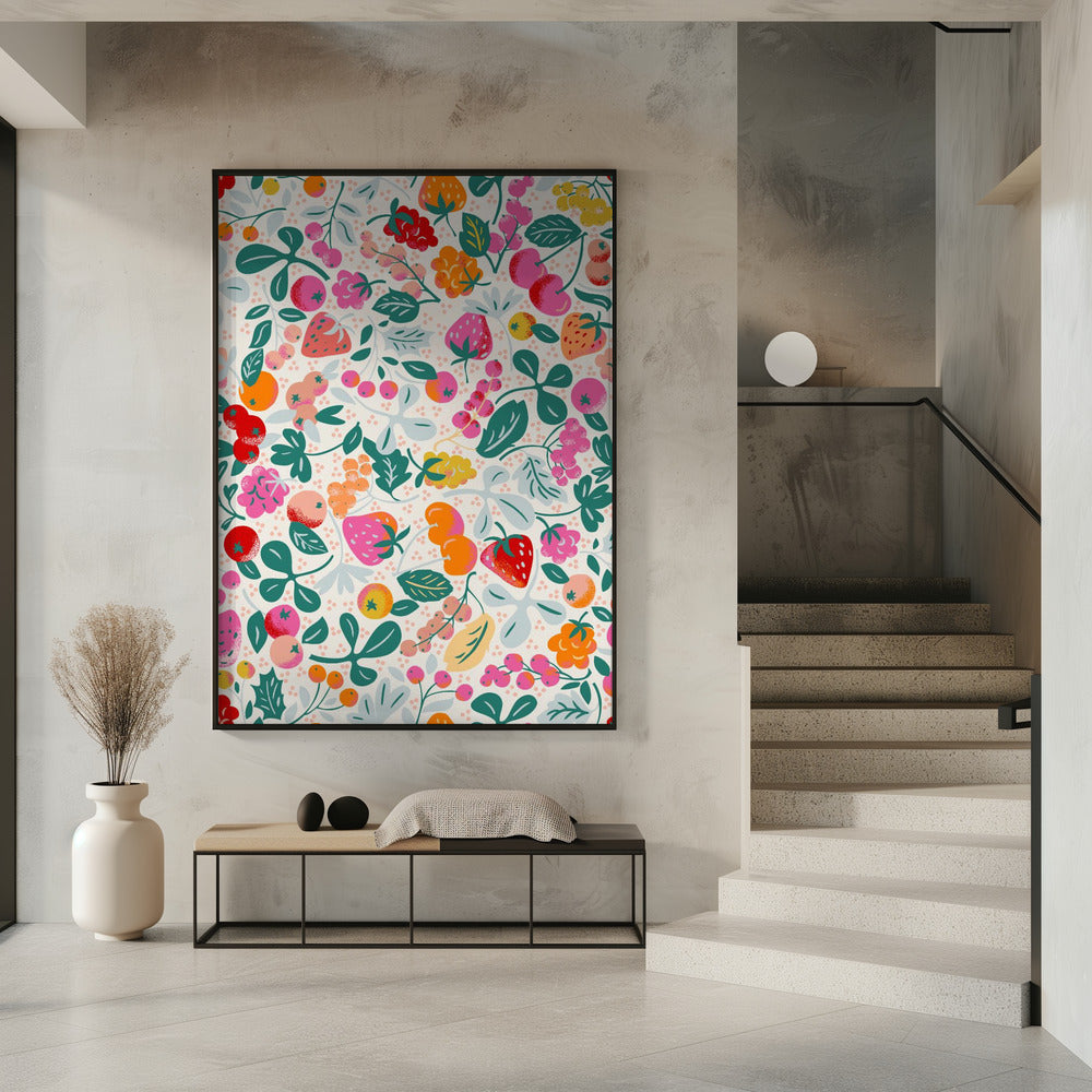 Fruity seamless pattern | Poster