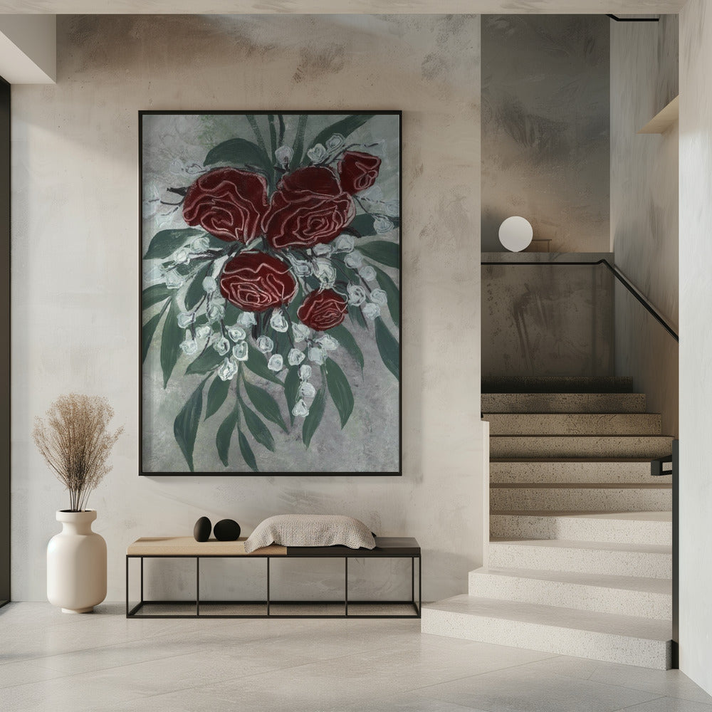 Zeldah red roses | Poster