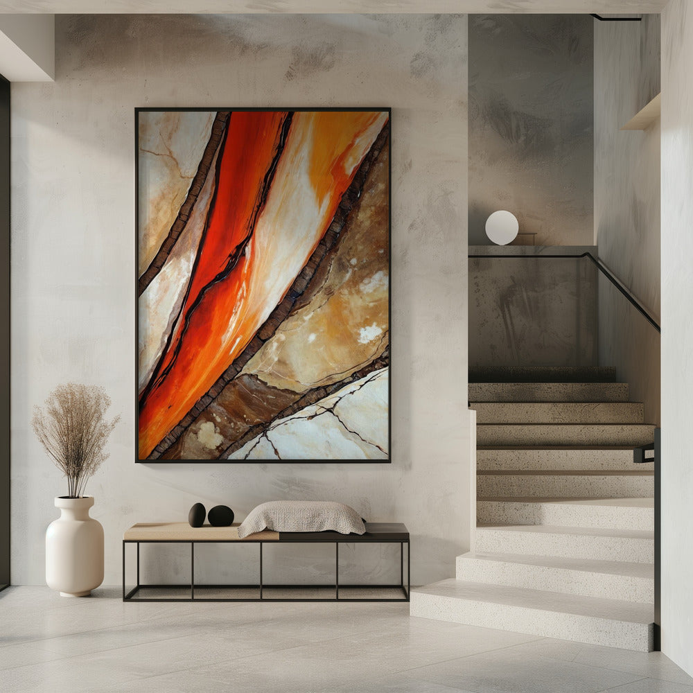 Fiery Canyon Veins | Poster