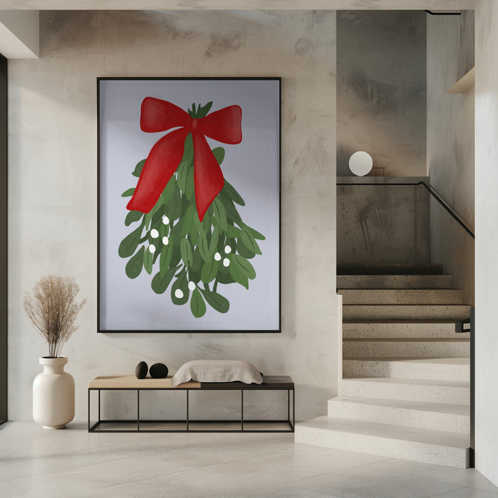 Festive Mistletoe Charm | Poster