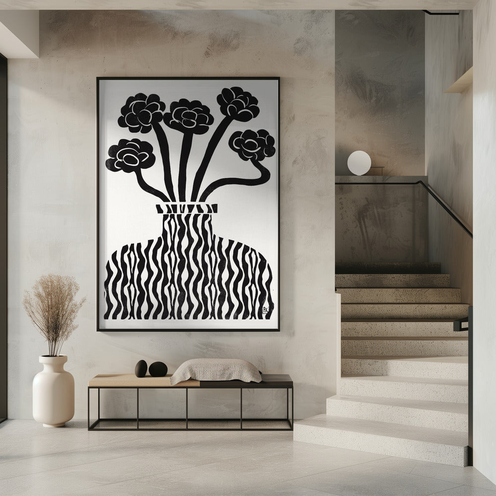 Vase and Flowers 03 | Poster