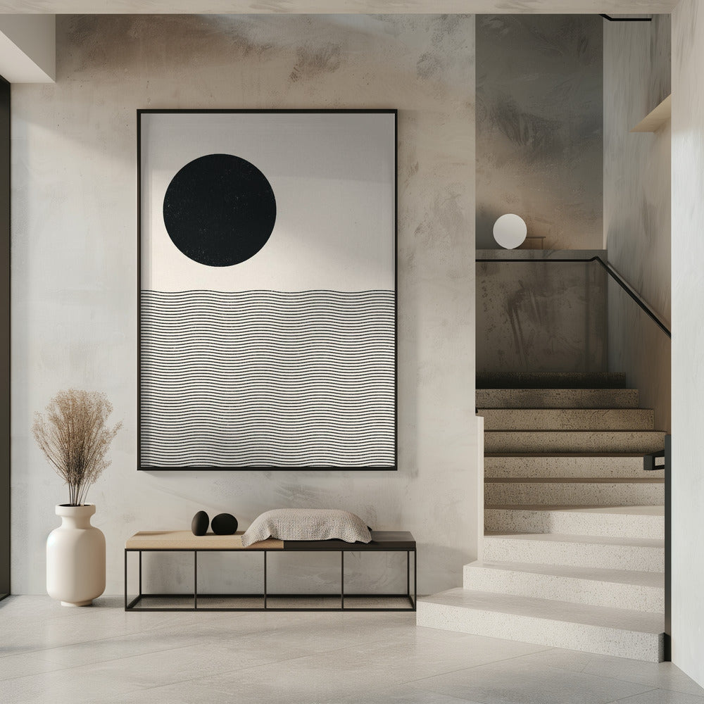 Woodblock Ocean | Poster