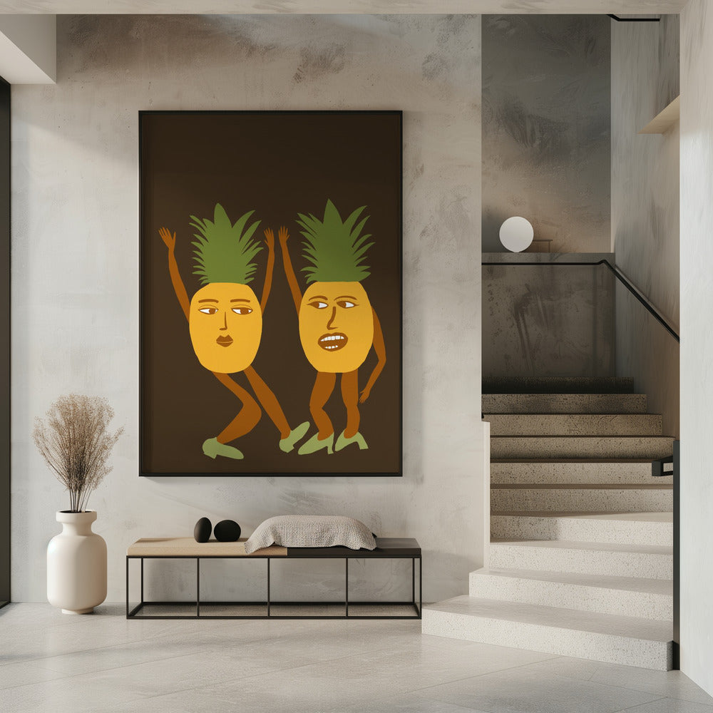 Dancing pineapples | Poster