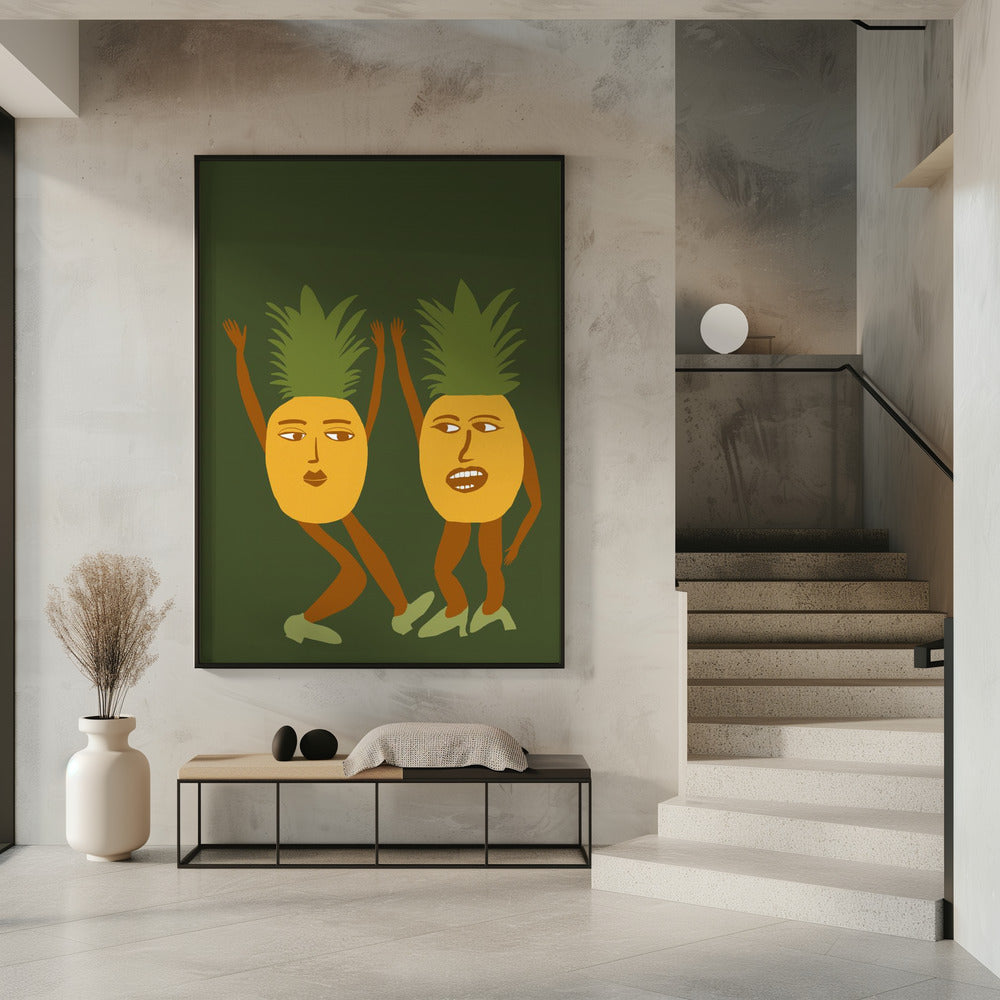 Dancing pineapples | Poster