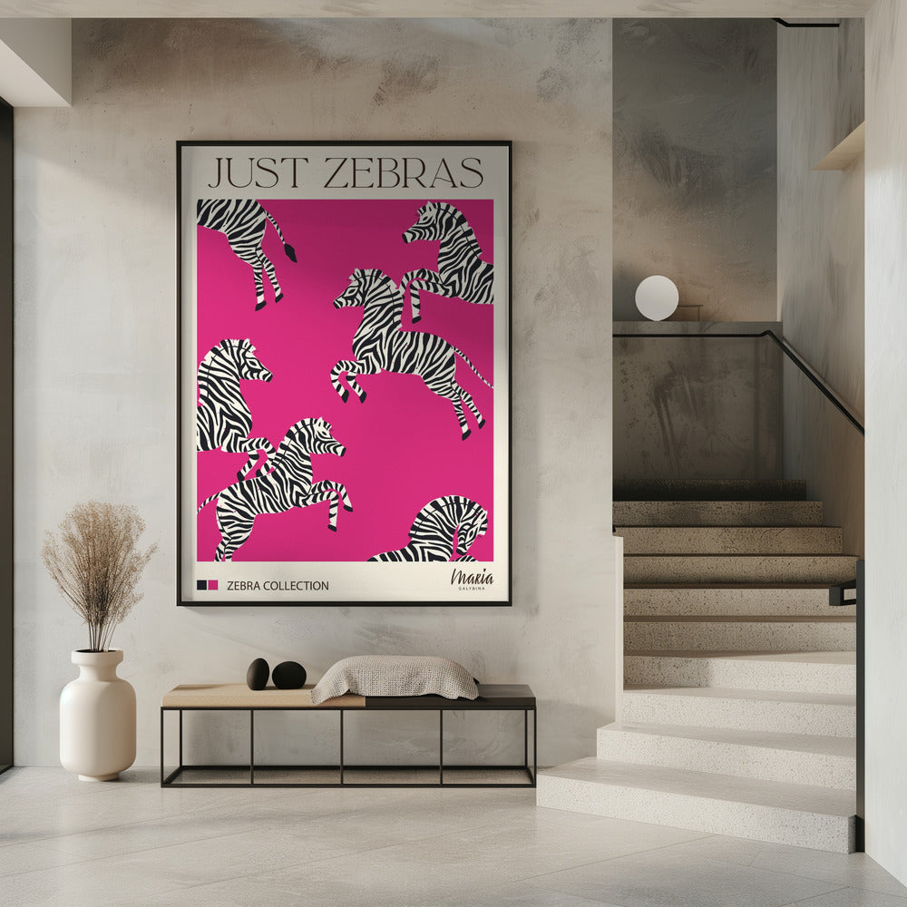 JUST ZEBRAS. Zebra Collection | Poster