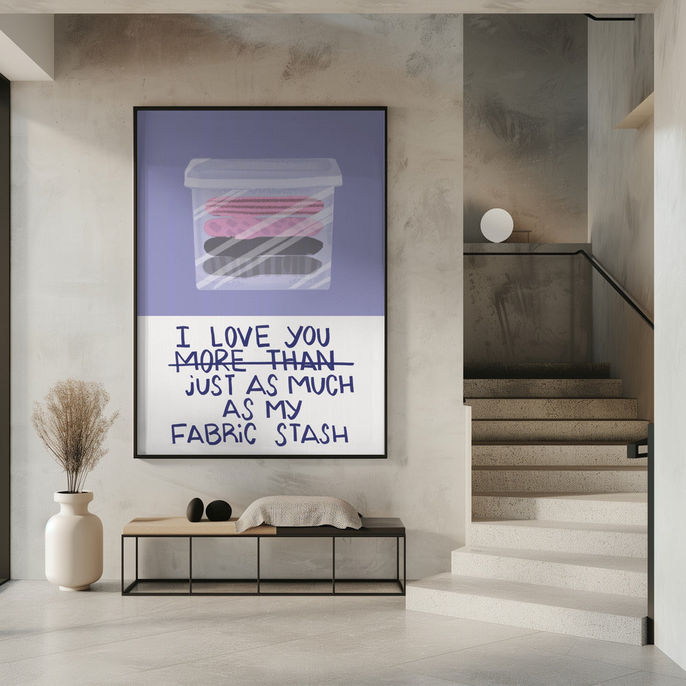 fabric stash | Poster