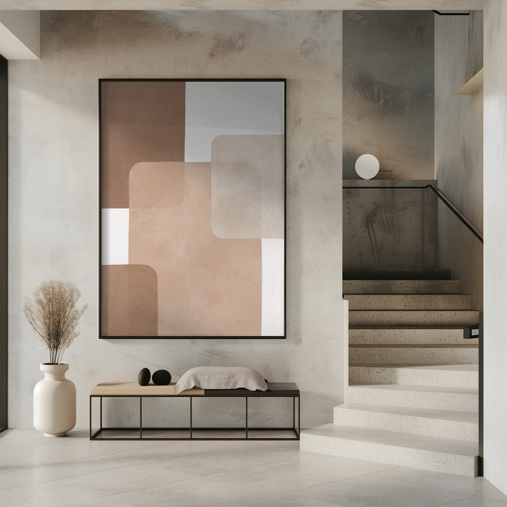 Boho watercolor strokes 3 | Poster