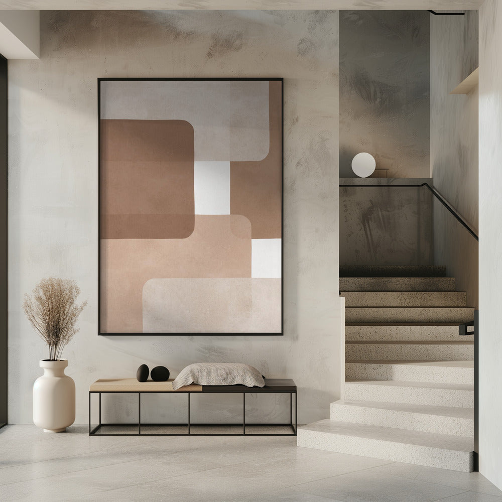 Boho watercolor strokes 2 | Poster