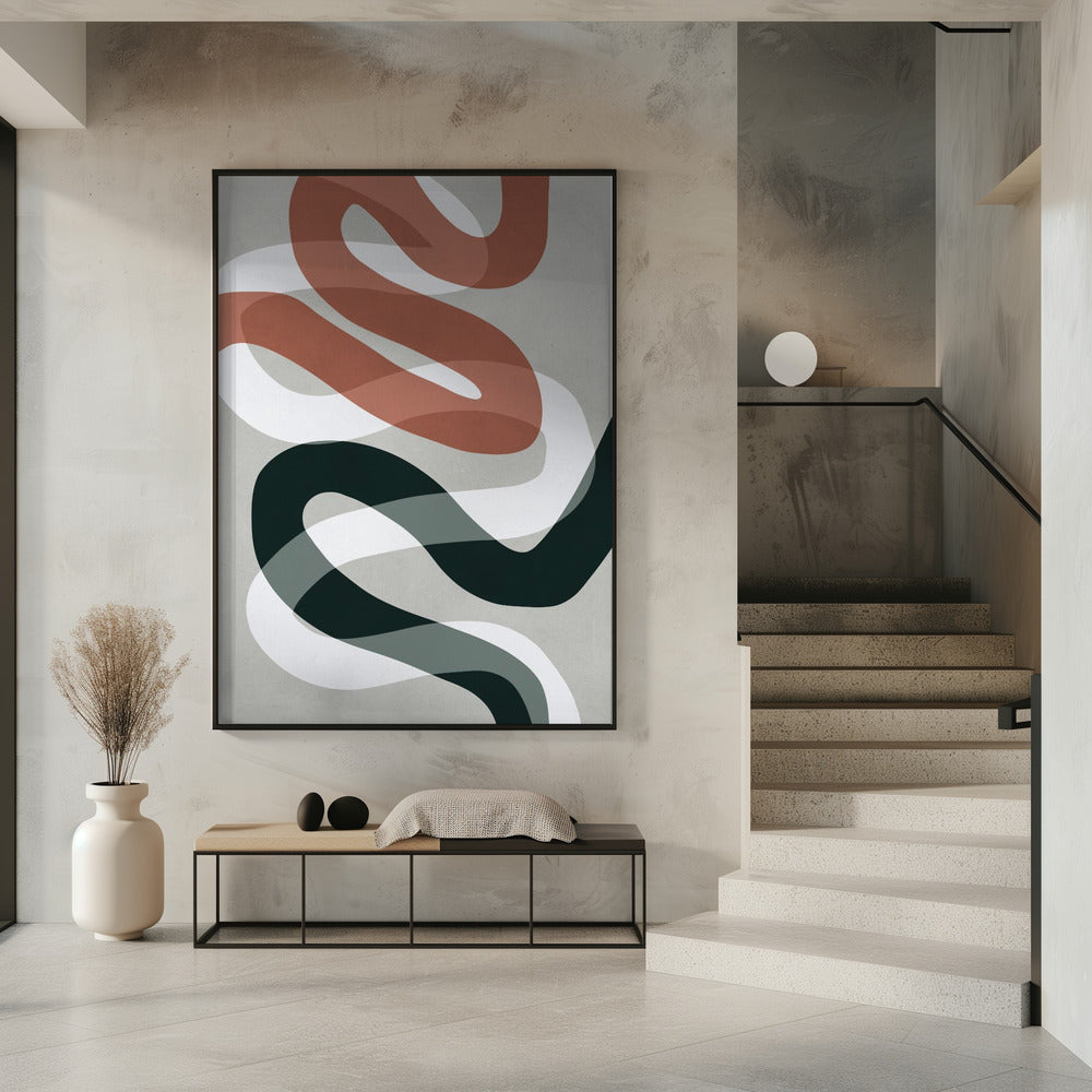 Expressionist curves 1 | Poster