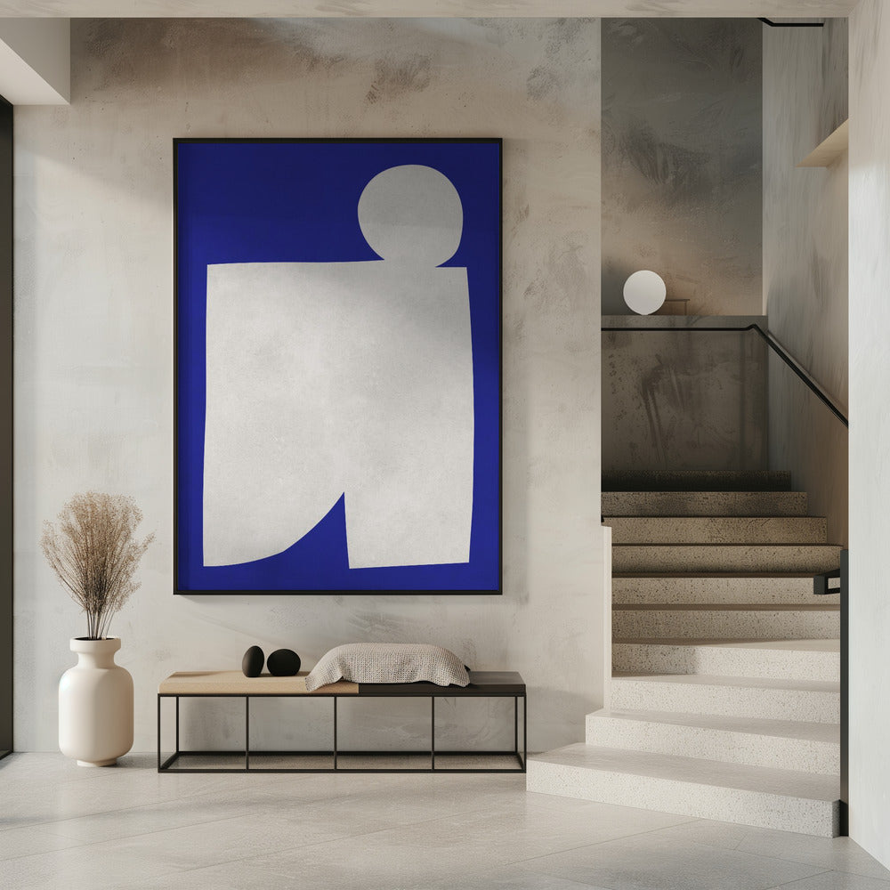Blue and white art 2 | Poster