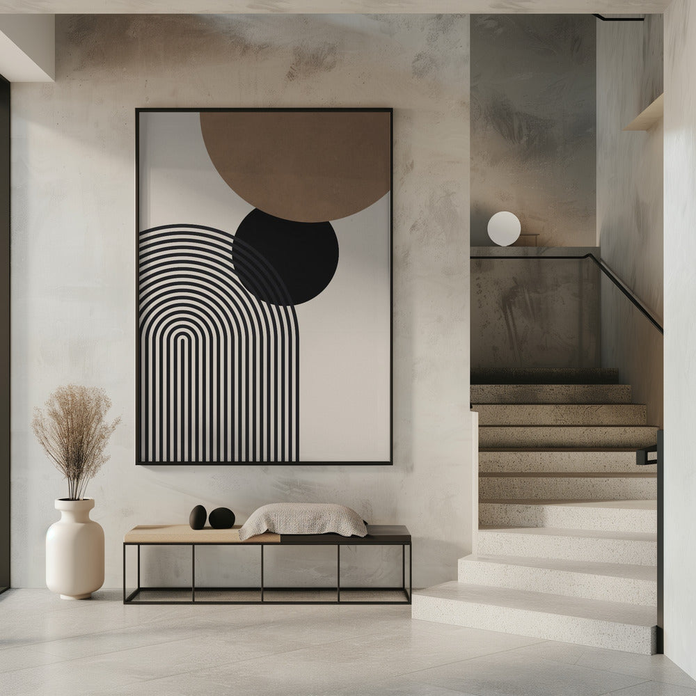 Composition lines and circles 4 | Poster