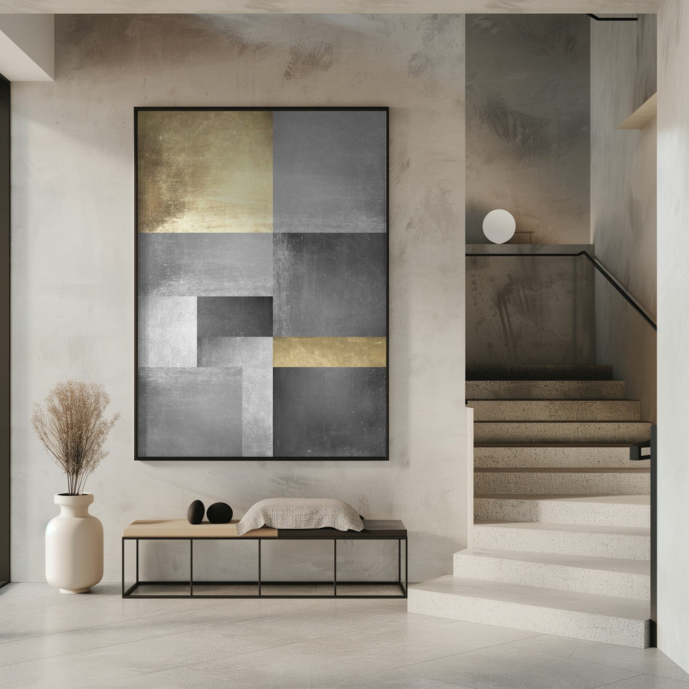 Gold and silver textures 5 | Poster