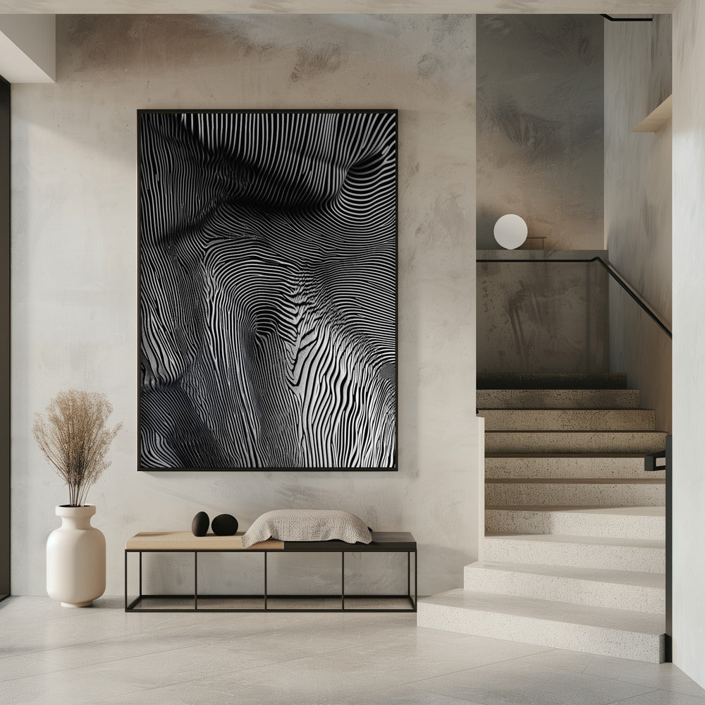 Zebra Flowform | Poster