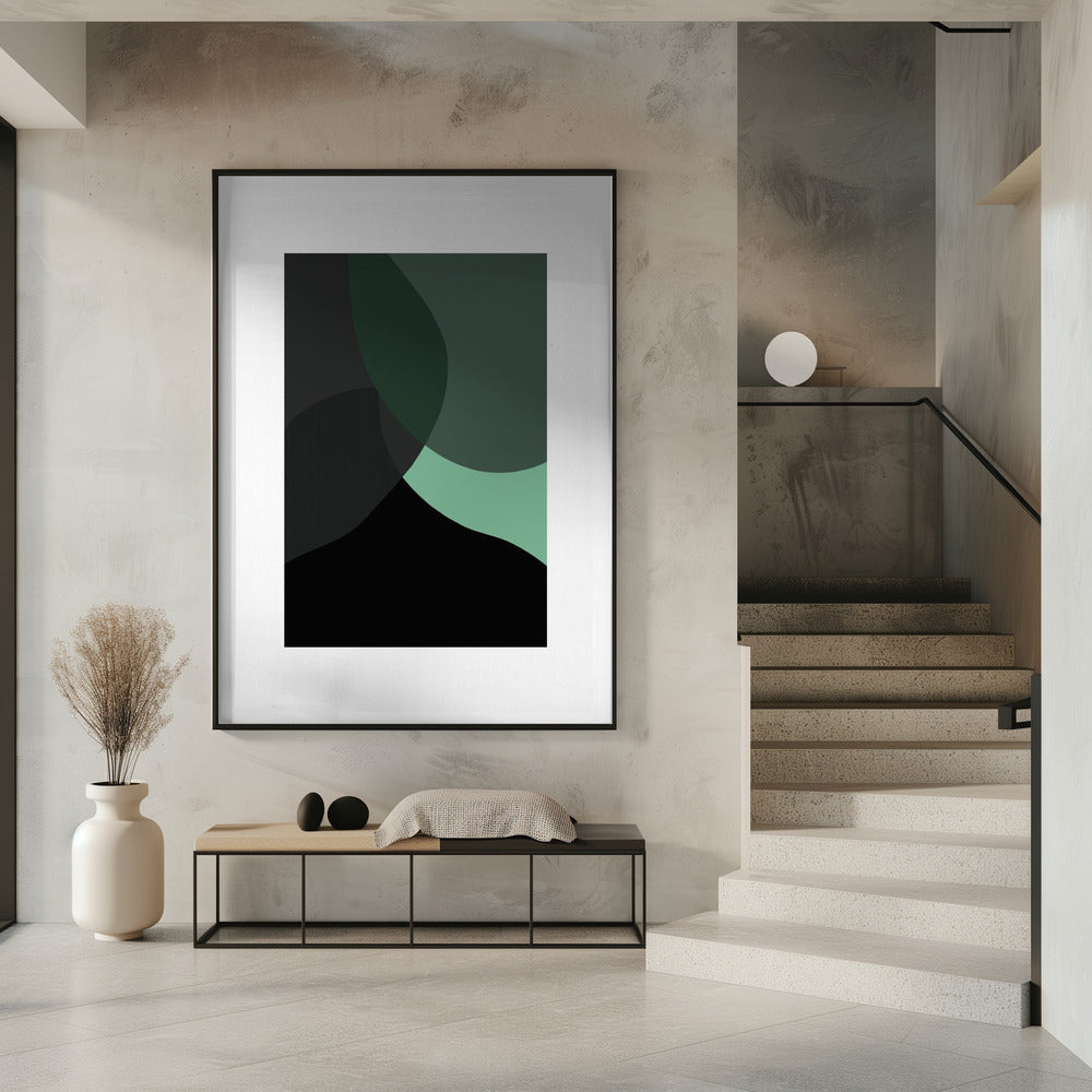 Abstract Black Shapes 3 | Poster