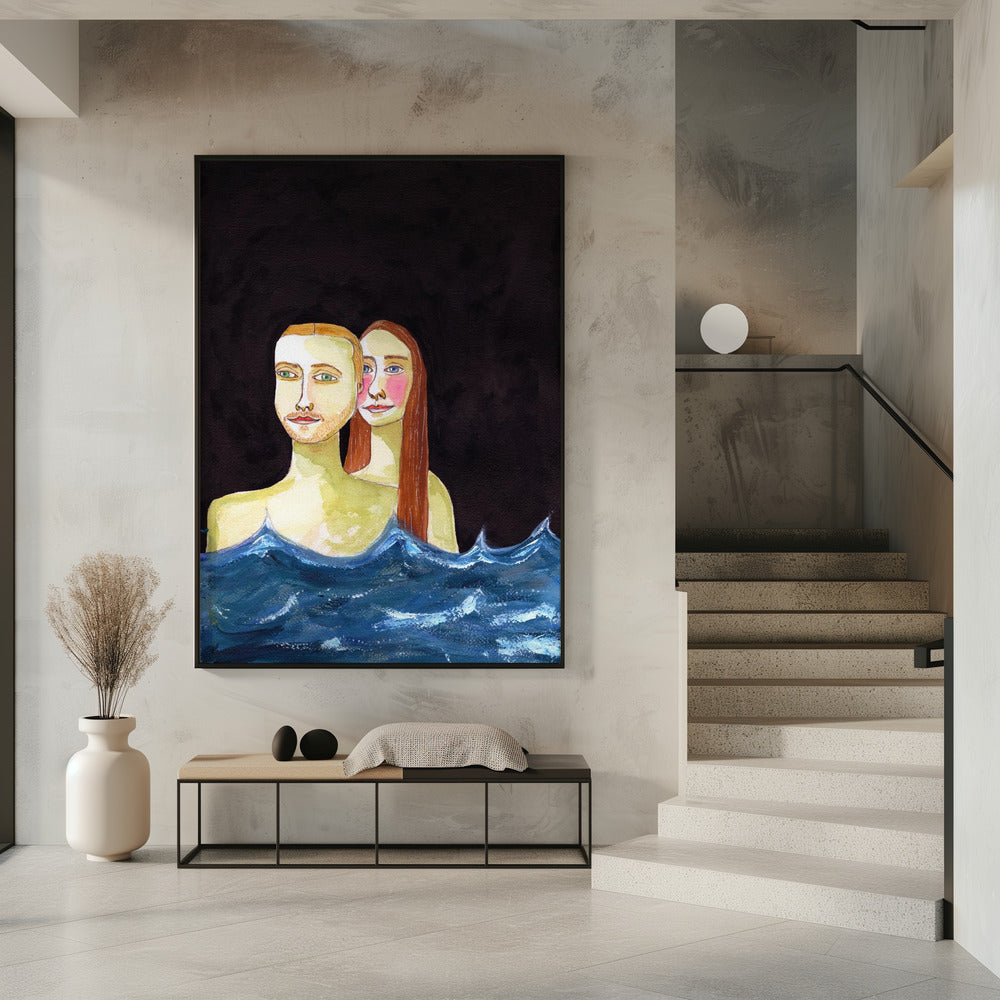 The  Swimming Couple | Poster