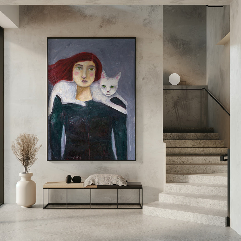 Lady and the White Cat | Poster
