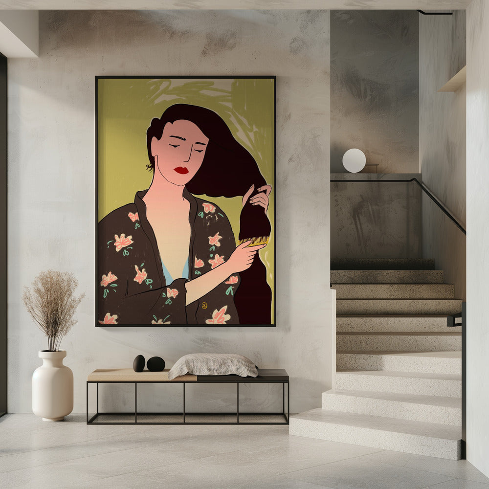 Woman With Long Hair | Poster