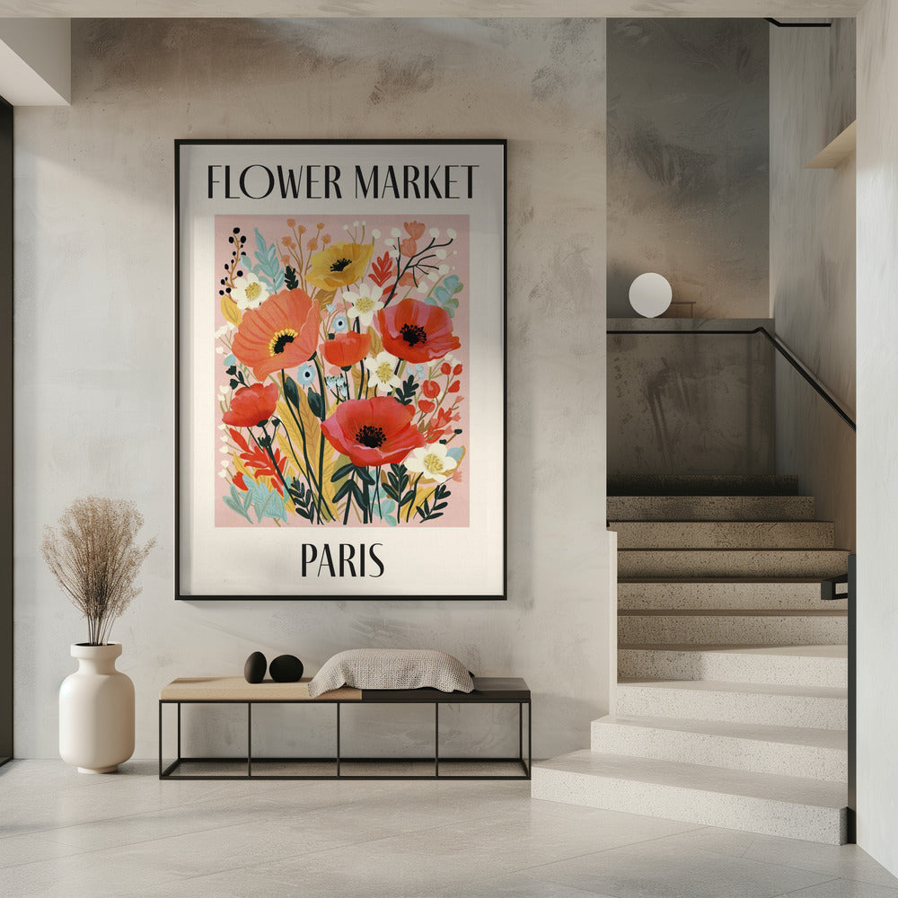 Flower Market Paris France | Poster