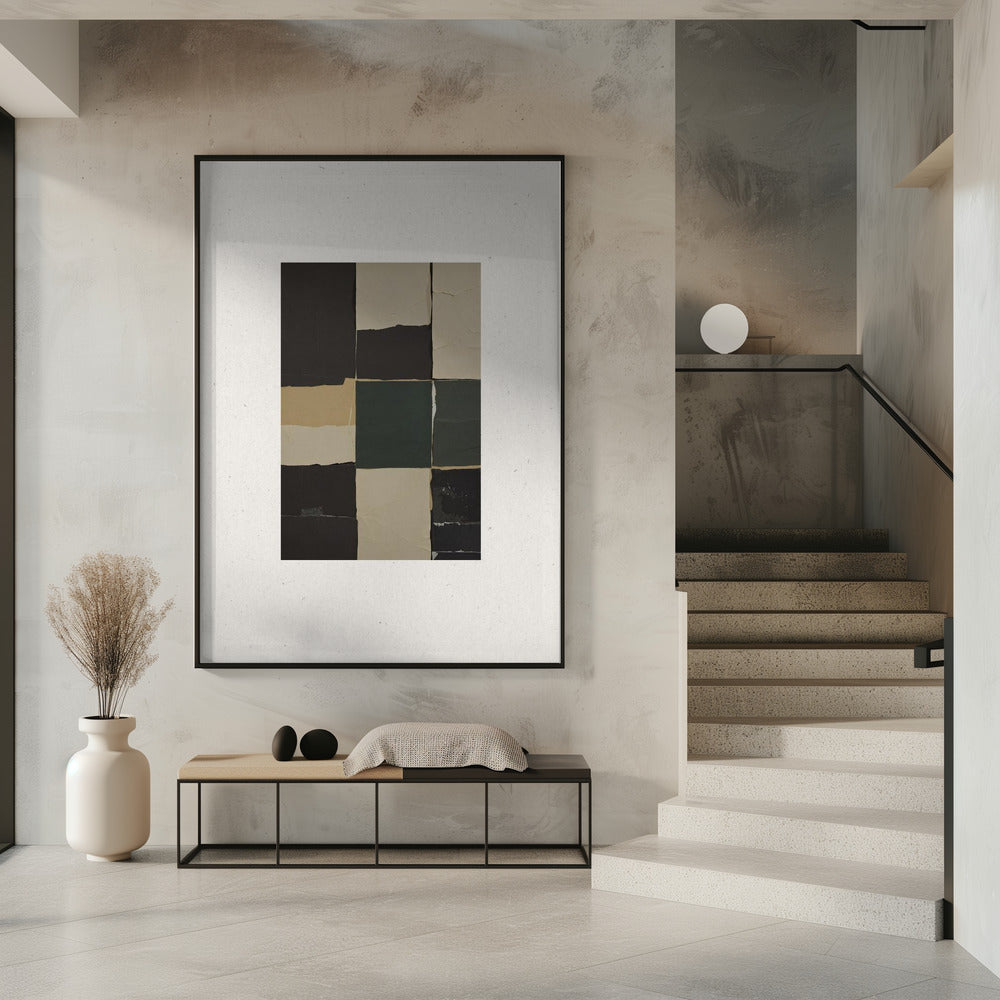 Textured Grid Harmony | Poster